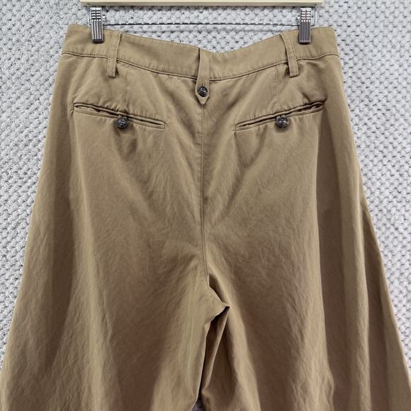 Madewell Harlow Wide Leg Pants Womens 12 Beige Khaki Lyocell Pleated High Rise - Picture 7 of 16